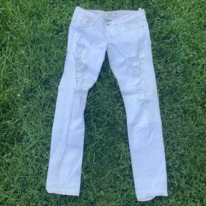 Brand new white ripped jeans
